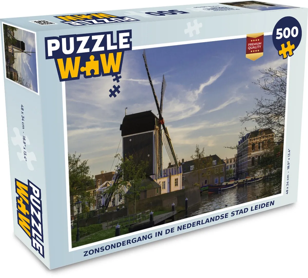 PuzzleWow Zon Molen Legpuzzel 500 Stuks