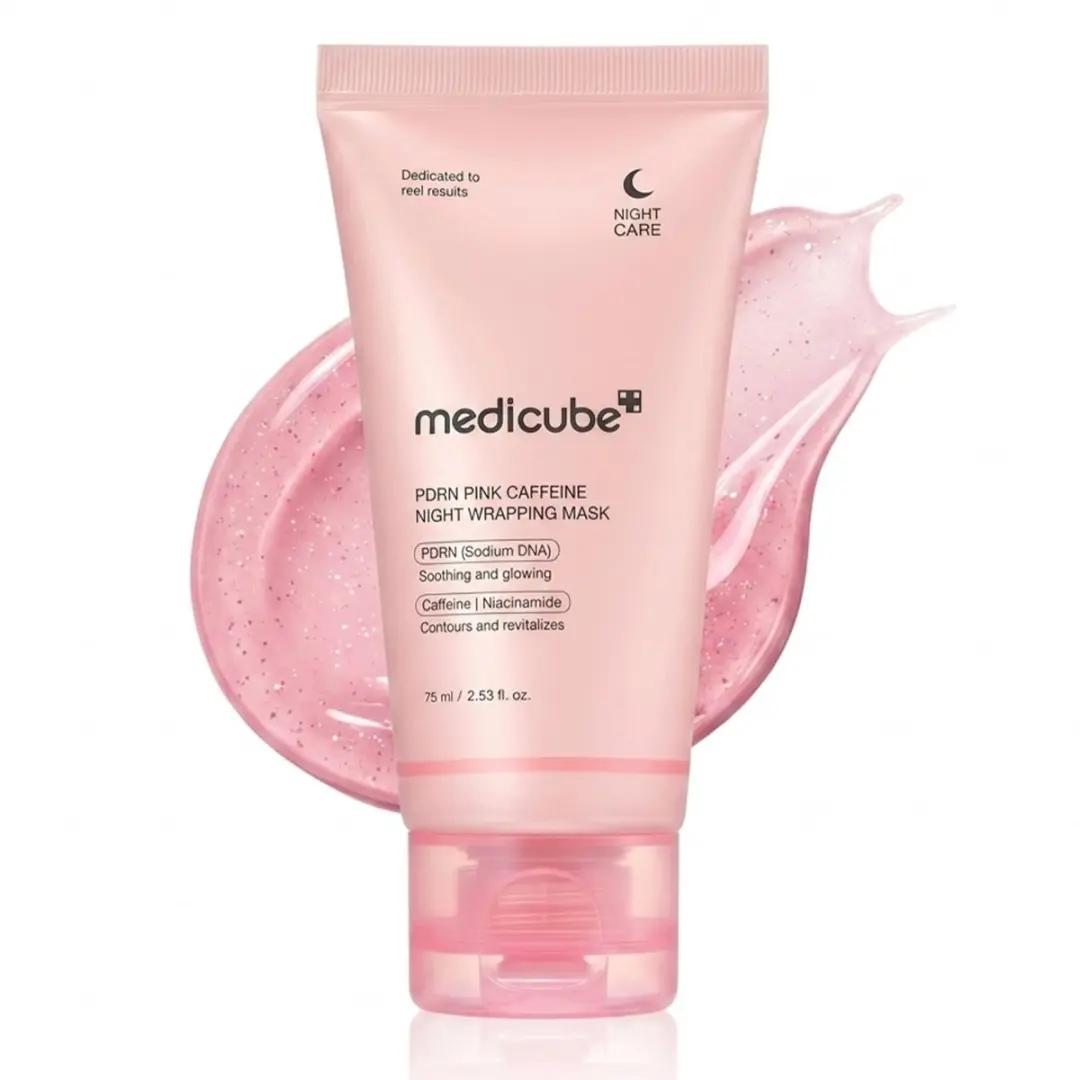 Medicube -PDRN Pink Caffeine Night Wrapping Gezichtsmasker-75 ml