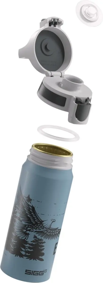 SIGG WMB One Brave Eagle Drinkfles 0.6L - Lichtblauw - afbeelding 4 van 6