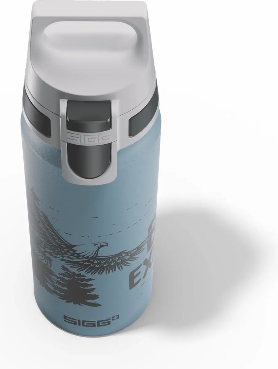 SIGG WMB One Brave Eagle Drinkfles 0.6L - Lichtblauw - afbeelding 5 van 6