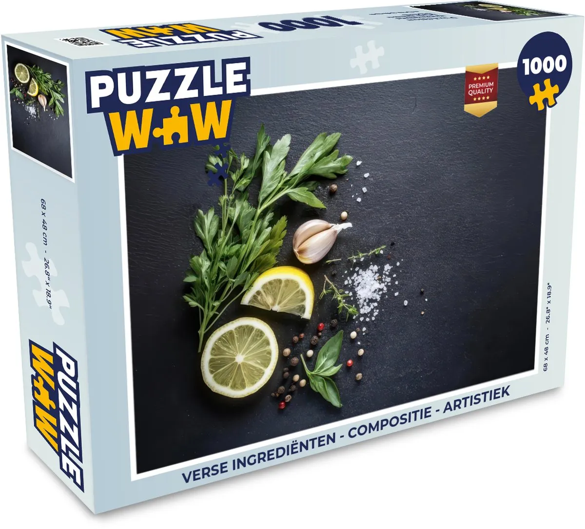 PuzzleWow Legpuzzel 1000 Stuks - Multicolor