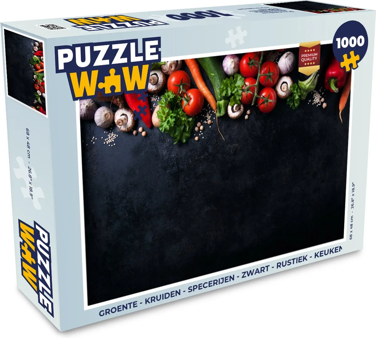 PuzzleWow Rustieke Groente Kruiden Specerijen Legpuzzel 1000 Stuks