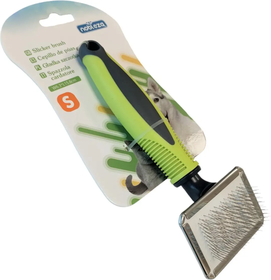 Nobleza Slickerborstel Maat S - Groen