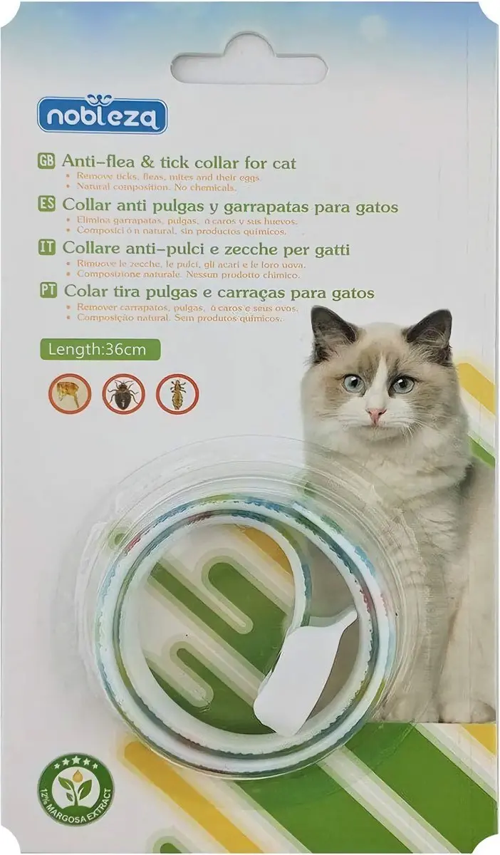 Nobleza Katten Vlooienband 36cm