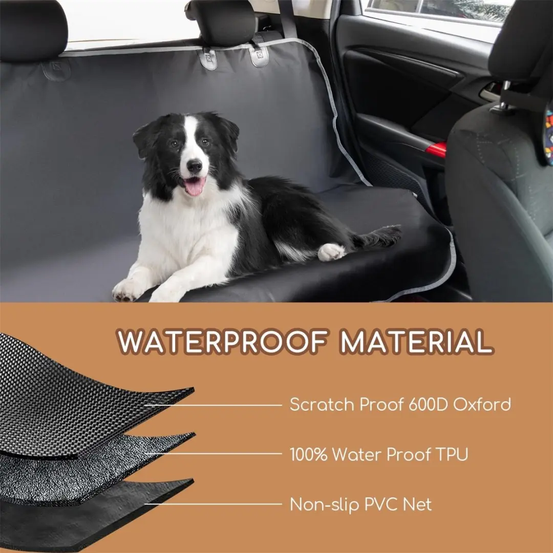 Nobleza Auto Beschermhoes Hond 140x110cm - Zwart