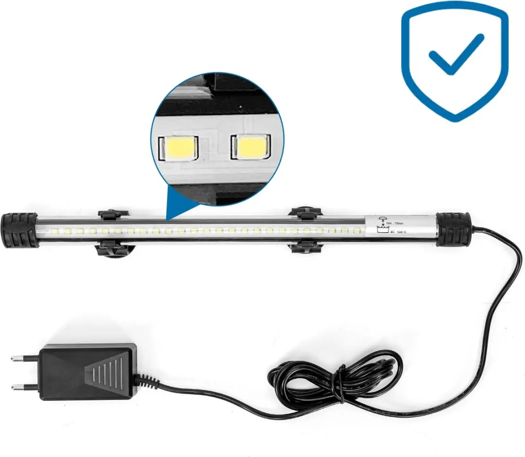 Nobleza Aquarium LED Verlichting 30cm - 1,5W - Wit - afbeelding 2 van 6