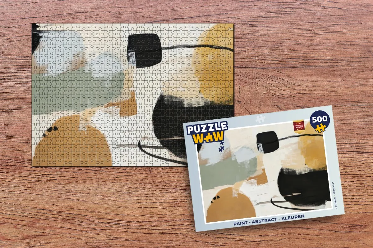 PuzzleWow Abstract Legpuzzel 500 Stuks - Kleuren - MPN 8721169392899