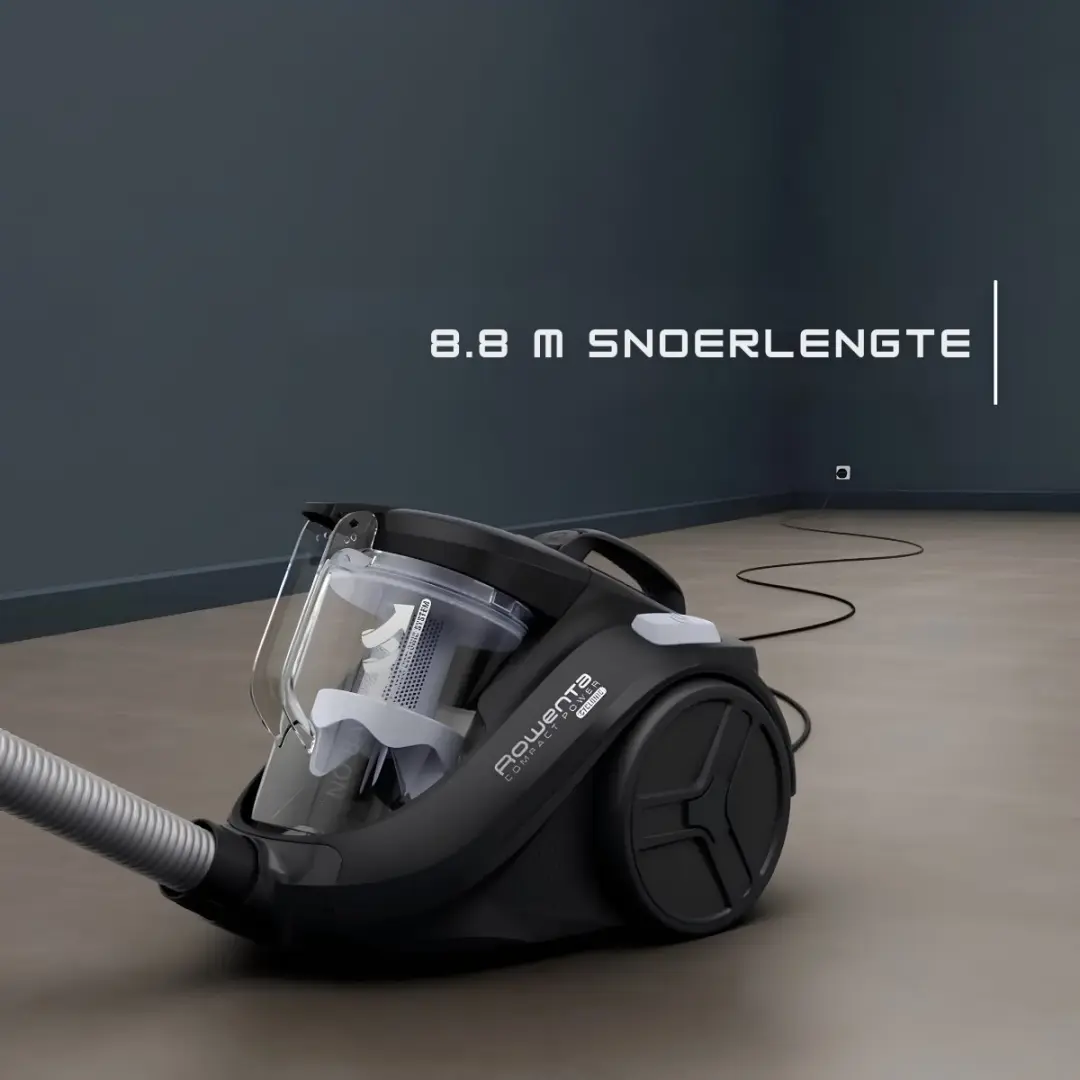 Rowenta Compact Power RO3725EA Stofzuiger - 750W - 1,5L - Zwart - afbeelding 3 van 6