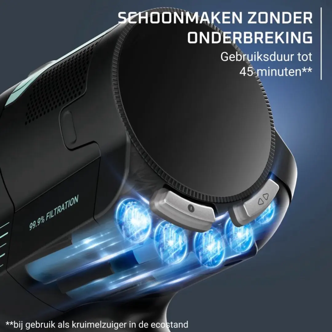Rowenta X-Force 8.80 Allergy RH1833 Draadloze Stofzuiger - 100 Airwatt - 45 min - Groen - afbeelding 6 van 6