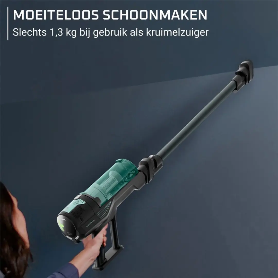 Rowenta X-Force 8.80 Allergy RH1833 Draadloze Stofzuiger - 100 Airwatt - 45 min - Groen - afbeelding 5 van 6