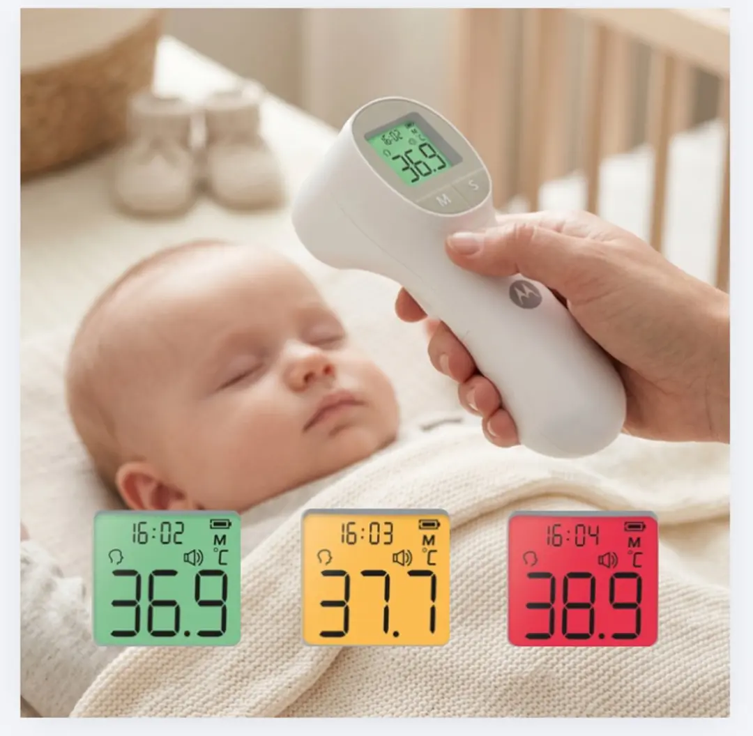 Motorola TE-95 Infrarood Voorhoofdthermometer - Wit - afbeelding 2 van 6