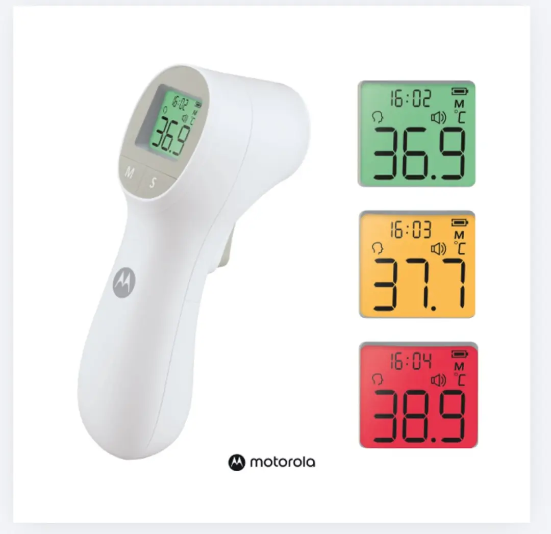 Motorola TE-95 Infrarood Voorhoofdthermometer - Wit - afbeelding 3 van 6