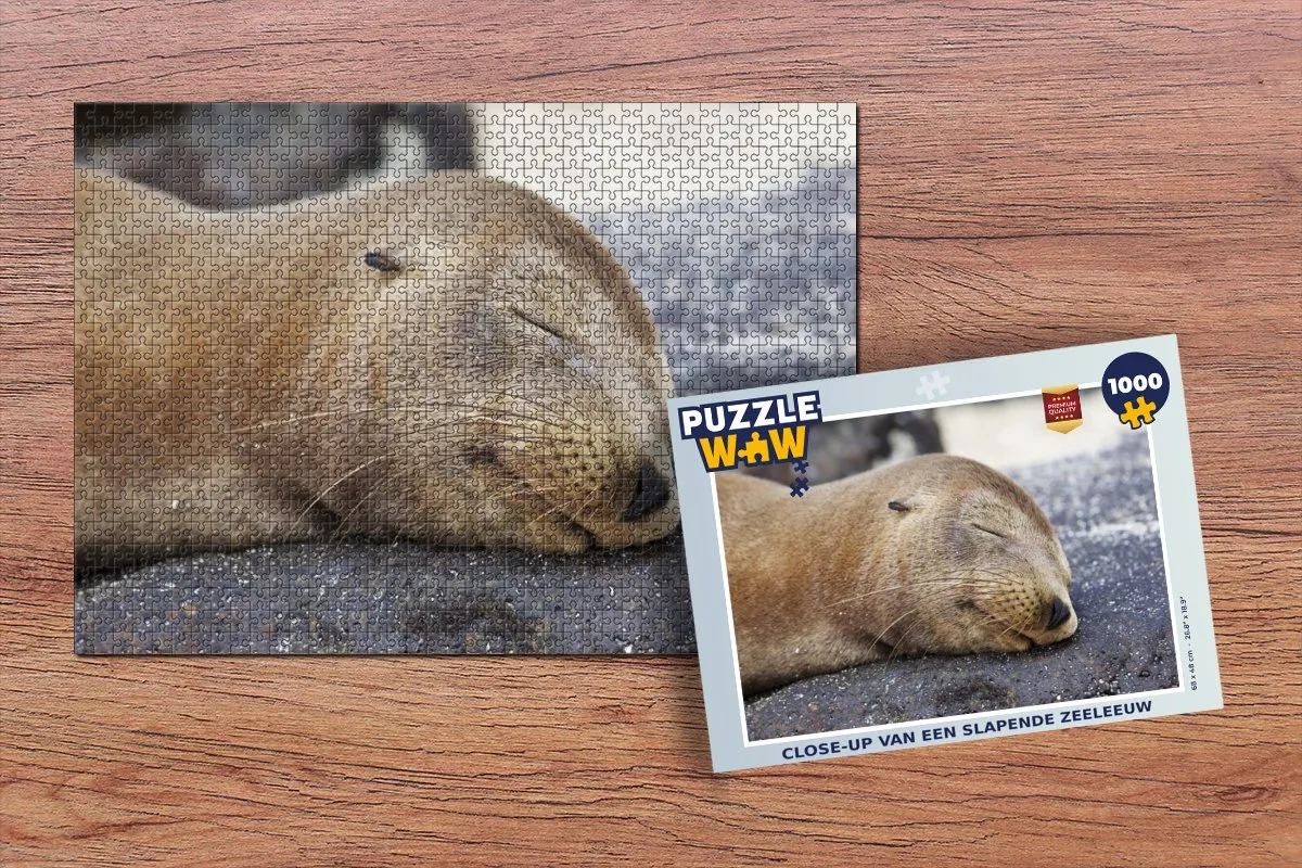 PuzzleWow Close Up Dieren Legpuzzel 1000 Stuks - Multicolor