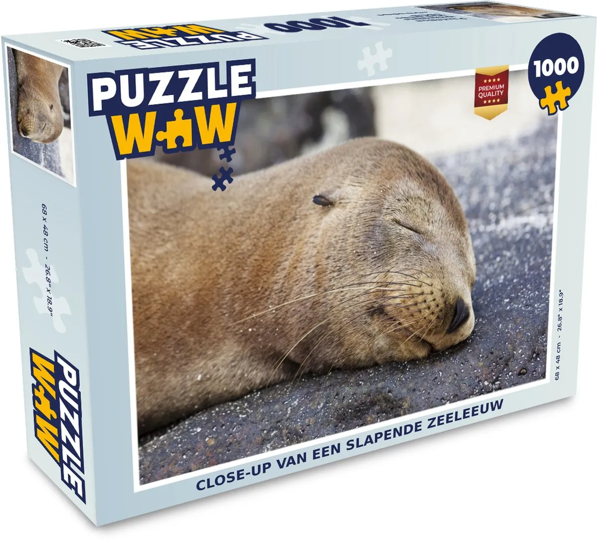 PuzzleWow Close Up Dieren Legpuzzel 1000 Stuks