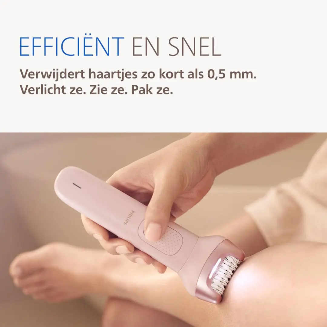 Philips Series 9000 BRE719/00 Epilator - Roze - 60 min