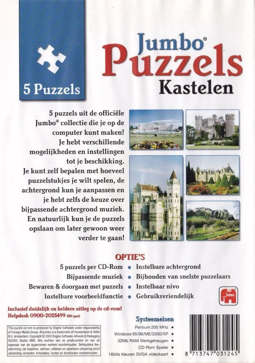Jumbo Kastelen Puzzle 5 Stuks