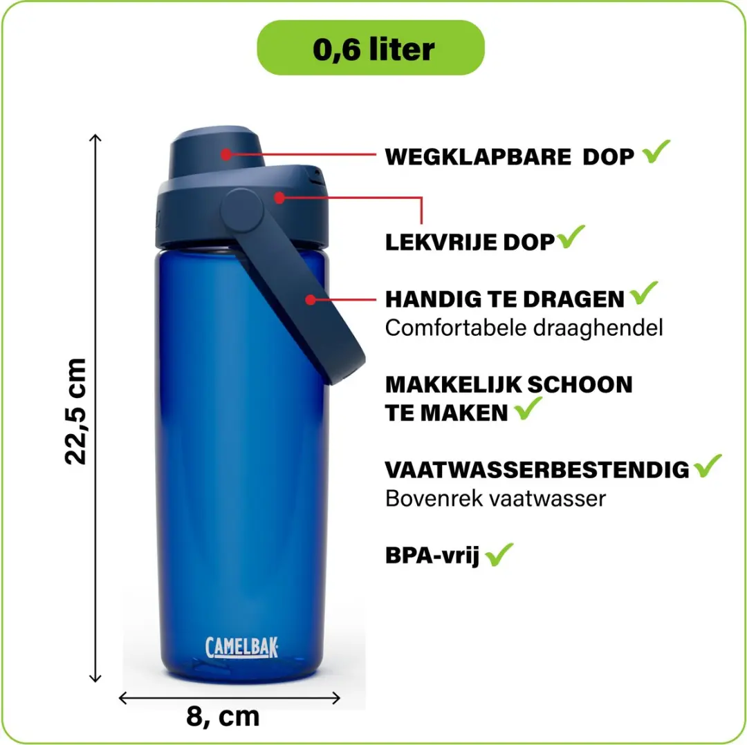 CamelBak Thrive Chug Drinkfles 600ml - Blauw