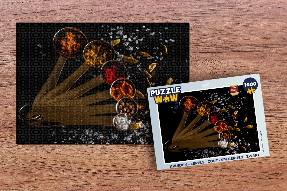 PuzzleWow Kruiden Lepels Puzzel 1000 Stuks - Multicolor