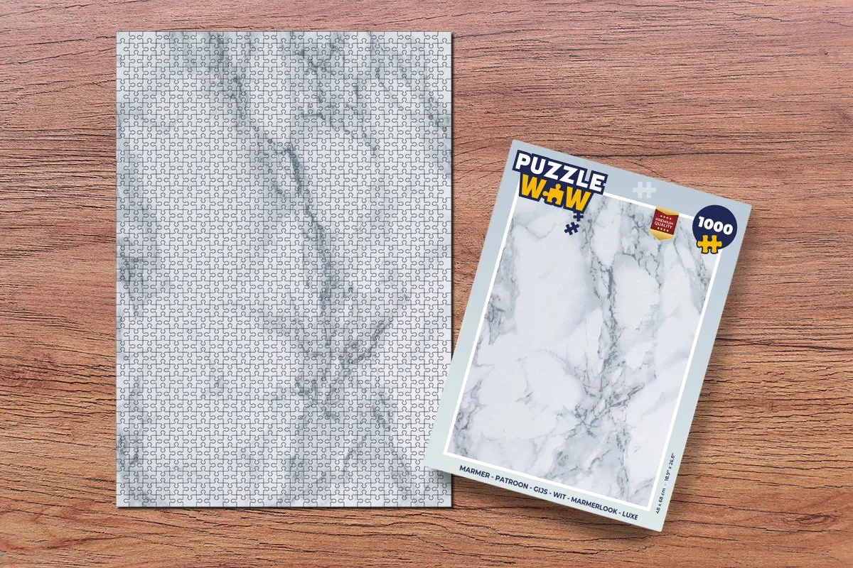 PuzzleWow Marmerlook Legpuzzel 1000 Stuks - Multicolor