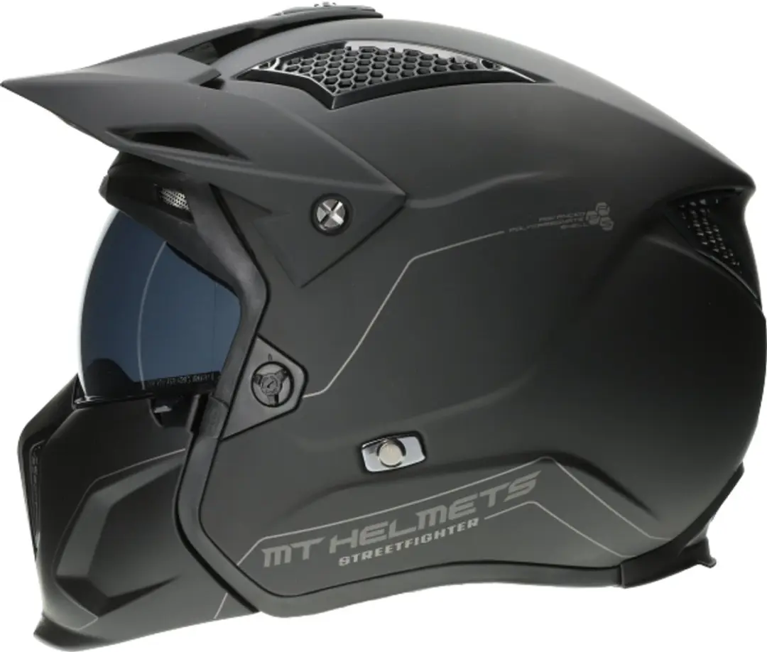 MT Helm Streetfighter S mat zwart maat XL