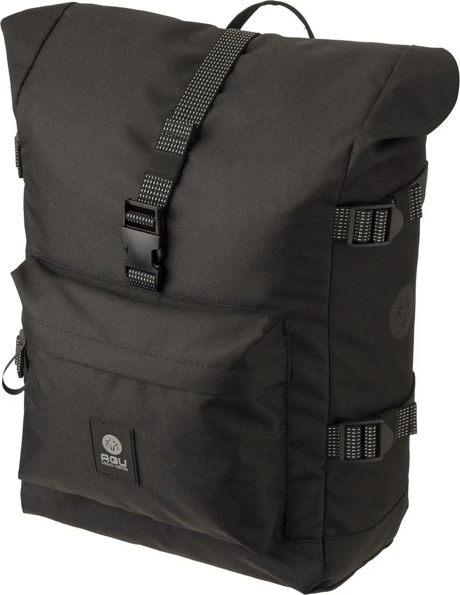 AGU Trend H2O Roll-Top Enkele Fietstas Urban Zwart