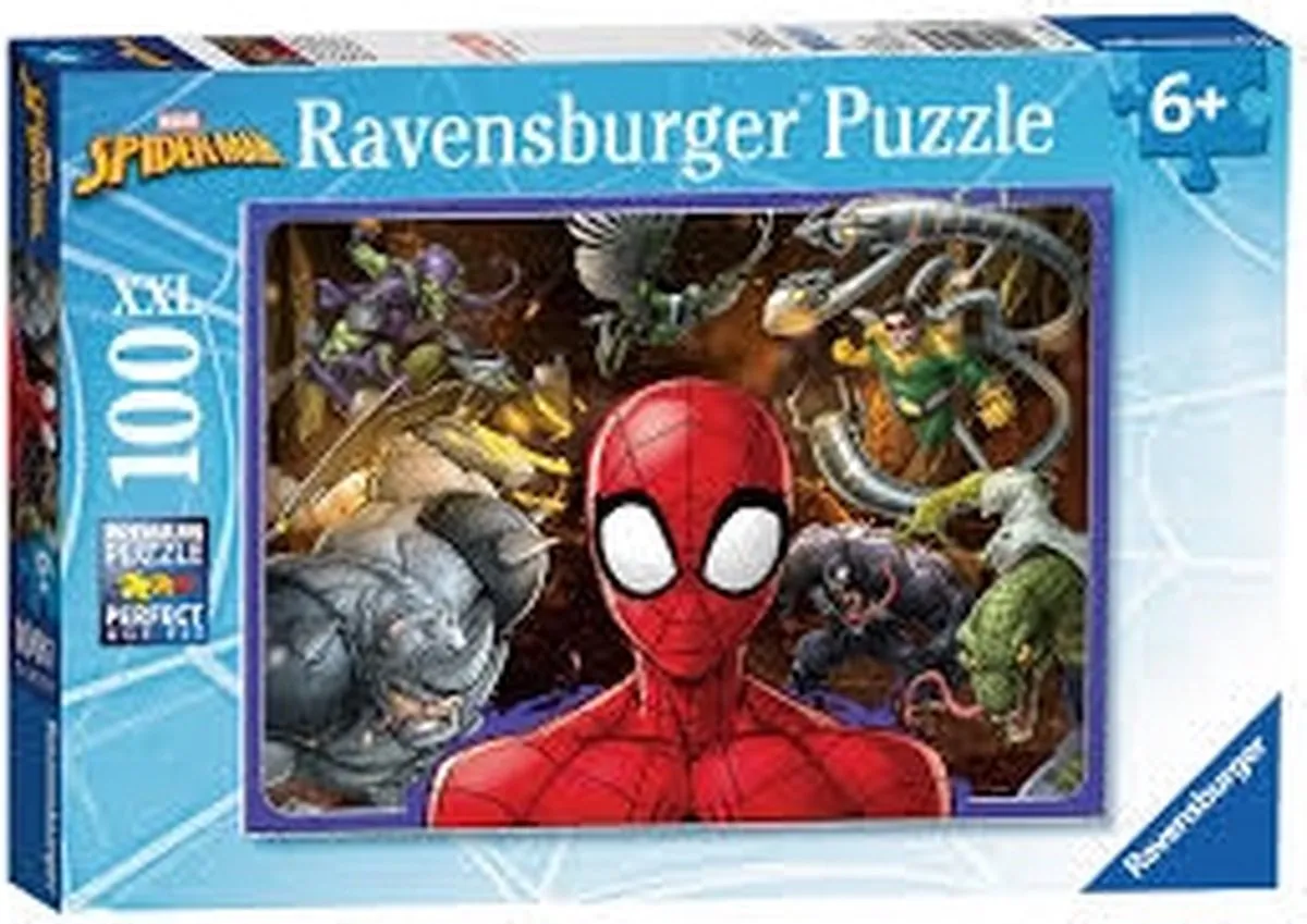 Ravensburger Spiderman Legpuzzel 100 Stuks - 107285 - afbeelding 3 van 3