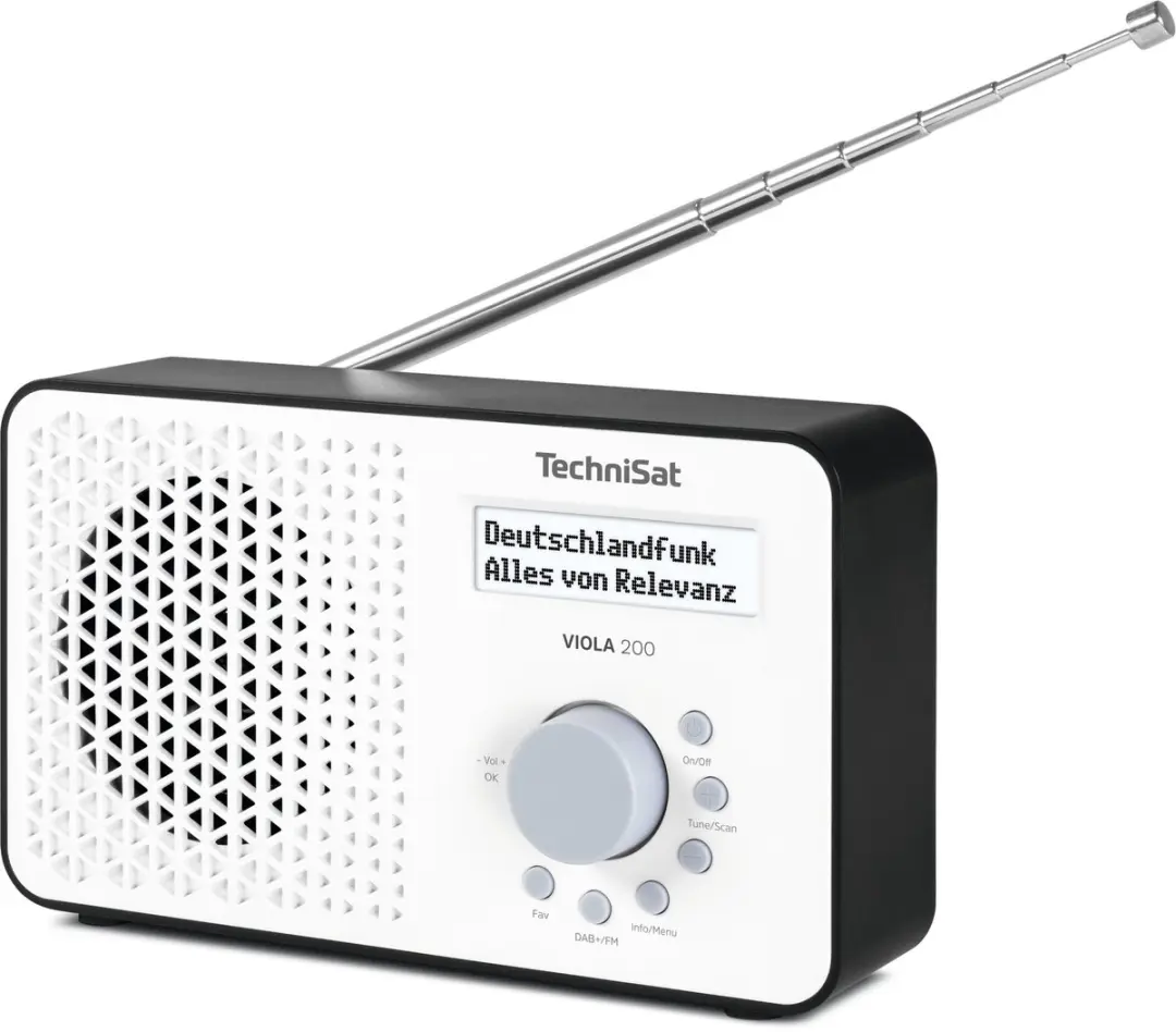 Technisat VIOLA 200 DAB+/FM-radio - Wit - afbeelding 2 van 6