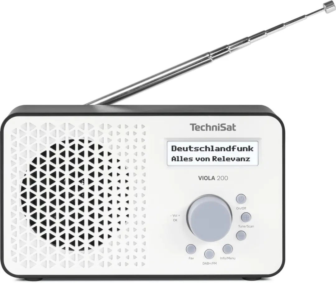 Technisat VIOLA 200 DAB+/FM-radio - Wit - afbeelding 6 van 6