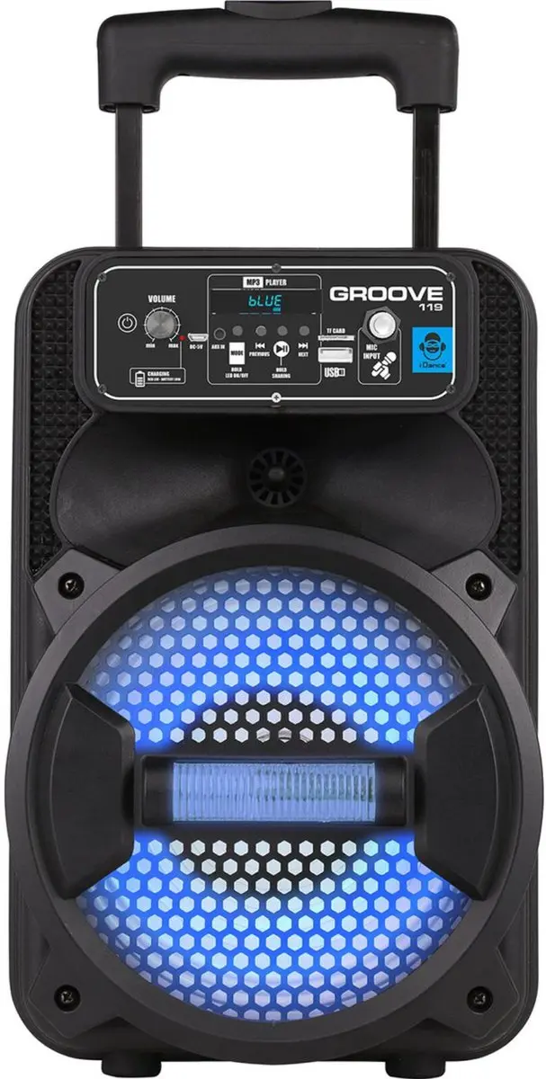 iDance GROOVE214W Bluetooth Party Speaker - 100W - Zwart - afbeelding 3 van 4