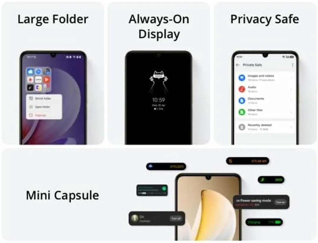 Realme RMX5313 Smartphone - 6,74" - 4GB/64GB - Zwart - afbeelding 6 van 6