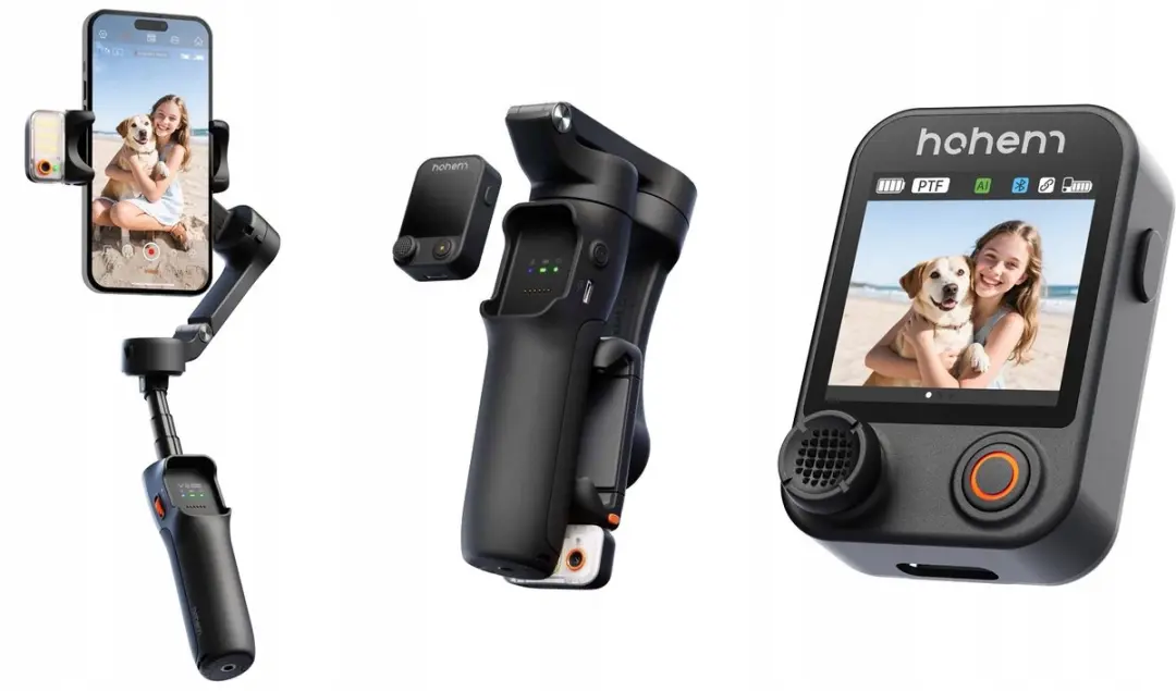 Hohem iSteady V3 ULTRA Gimbal - AI LED Lamp & Afstandsbediening - Zwart