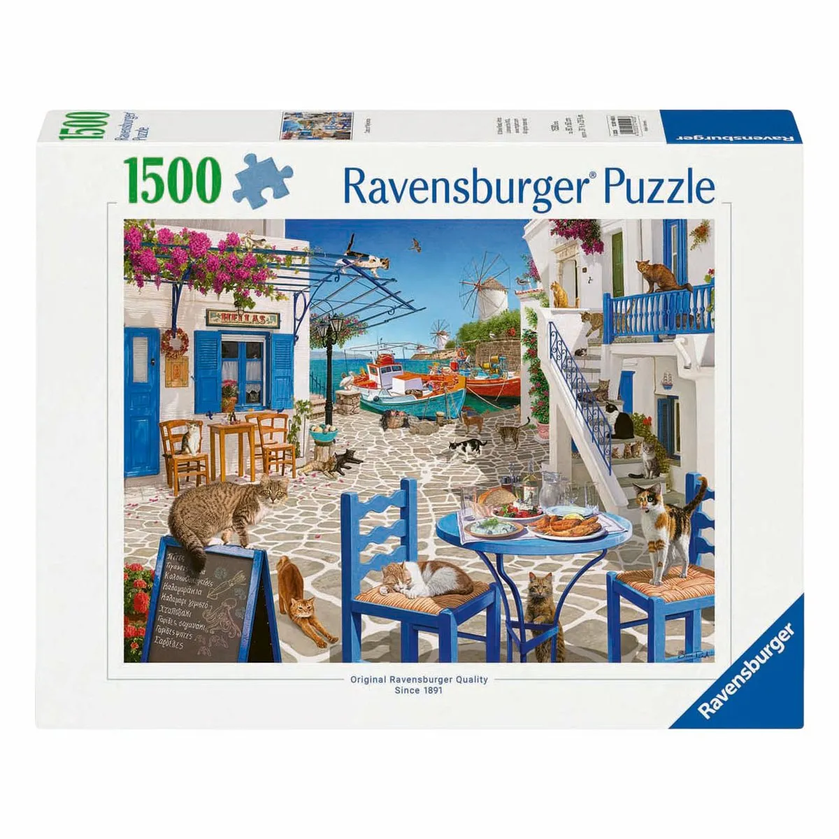 Ravensburger Mykonos Katten Puzzel 1500 Stuks - Multicolor