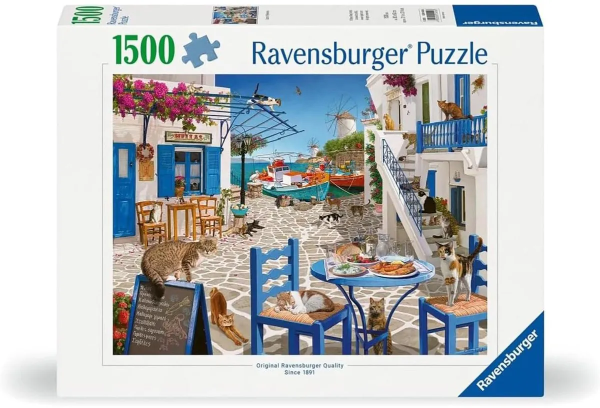 Ravensburger Mykonos Katten Puzzel 1500 Stuks - Multicolor
