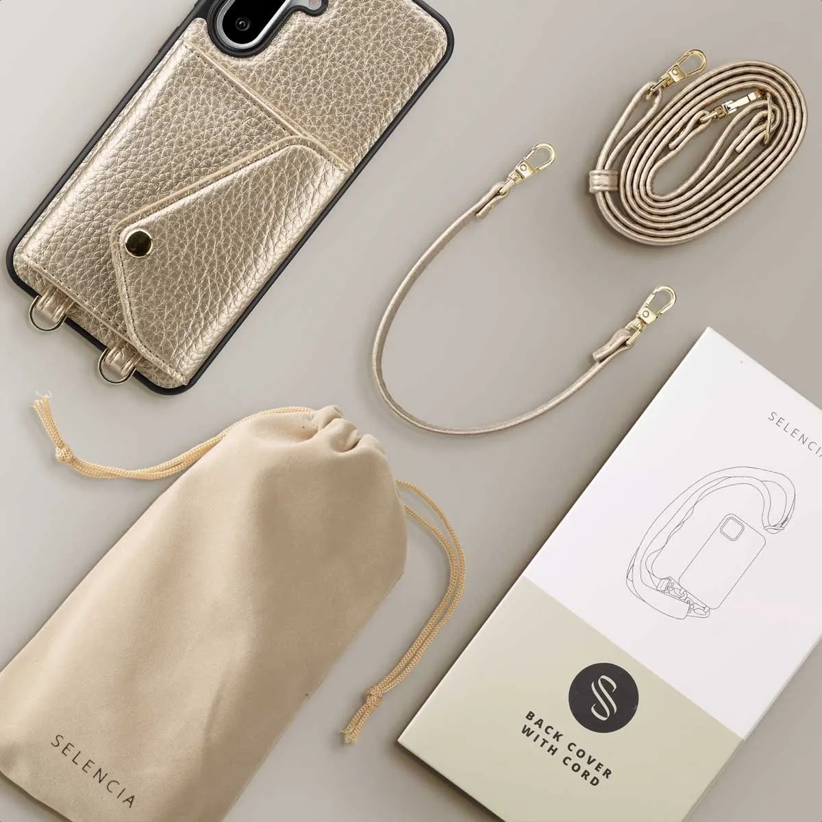 Selencia Sera Koordhoes Samsung Galaxy A36/A56 - Champagne - afbeelding 6 van 6