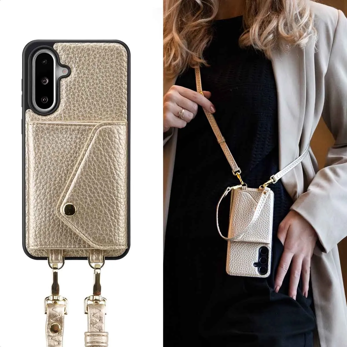Selencia Sera Koordhoes Samsung Galaxy A36/A56 - Champagne