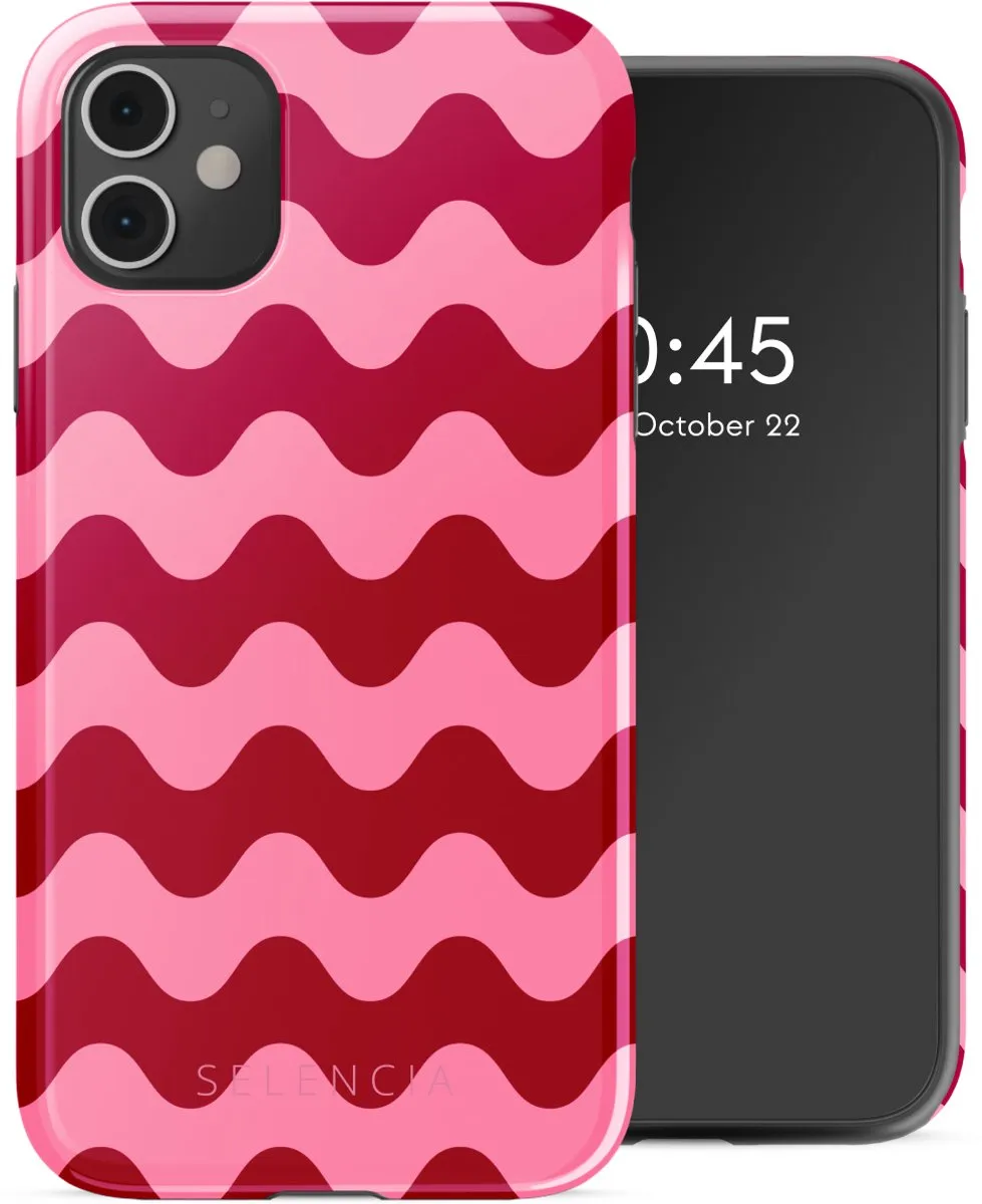 Selencia Hoesje iPhone 11 Wave Vibes Lipstick