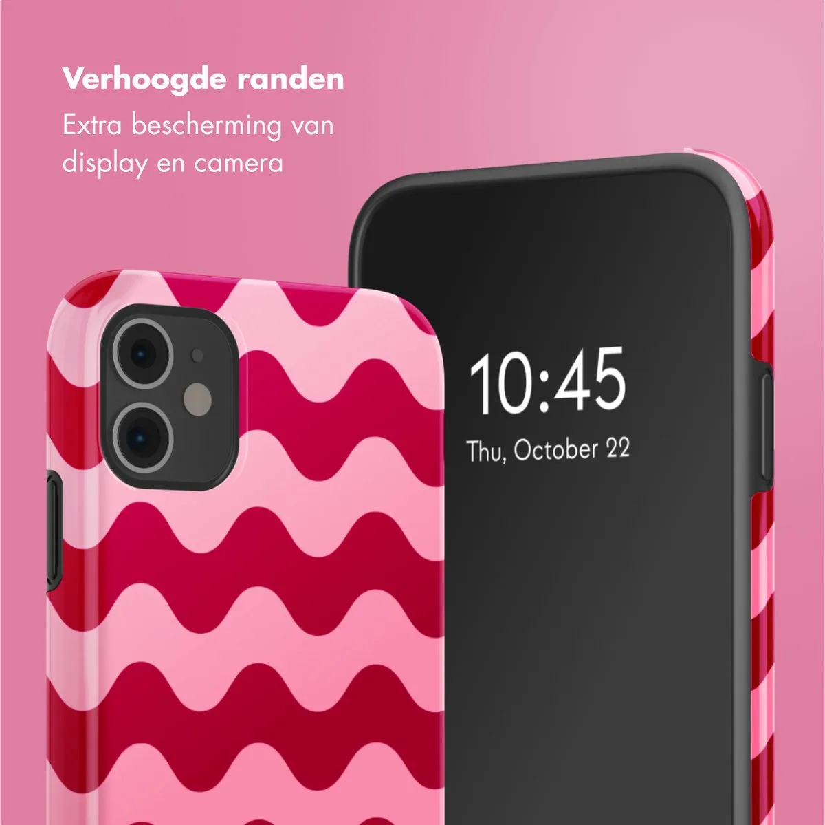 Selencia Hoesje iPhone 11 Wave Vibes Lipstick