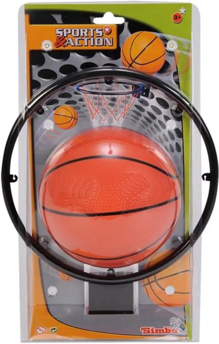 Simba Mini Basketbalset - Oranje - afbeelding 2 van 3