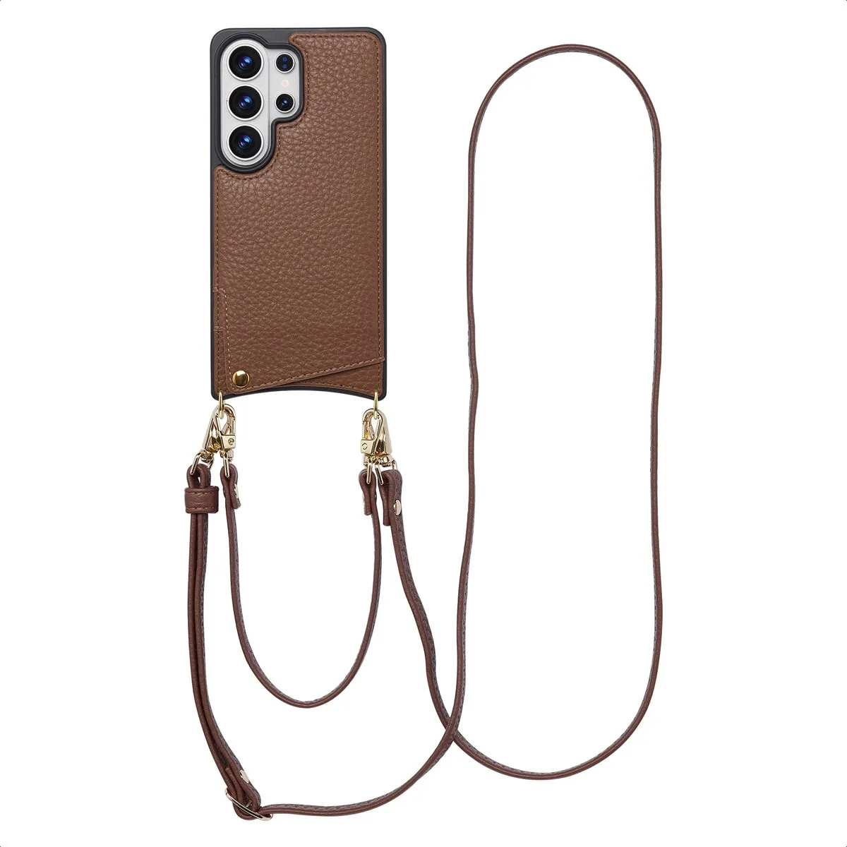 Selencia Hoesje Samsung Galaxy S26 Ultra Mocha Brown - 2 Pasjes