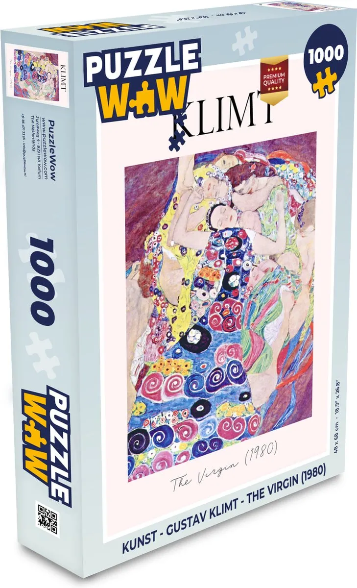 PuzzleWow Gustav Klimt The Virgin Legpuzzel 1000 Stuks - Multicolor