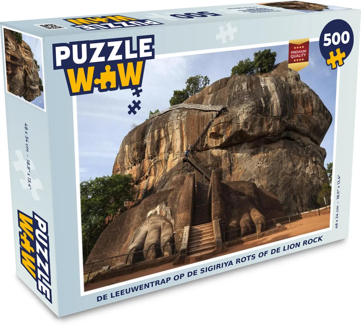 PuzzleWow Lion Rock Sigiriya Legpuzzel 500 Stuks