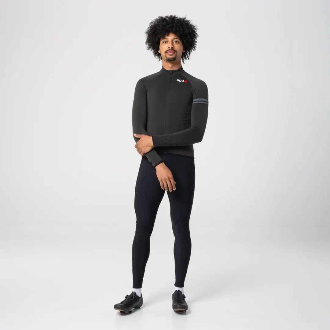 AGU Essential Fietsshirt Heren XL - Thermoshirt - 3 Zakken - Zwart - afbeelding 3 van 6