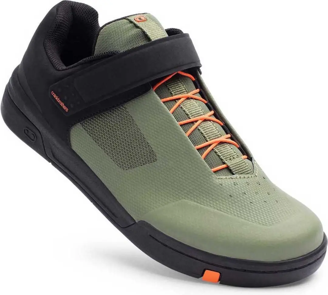 Crankbrothers Stamp Speedlace Shoes, groen/oranje Schoenmaat US 9