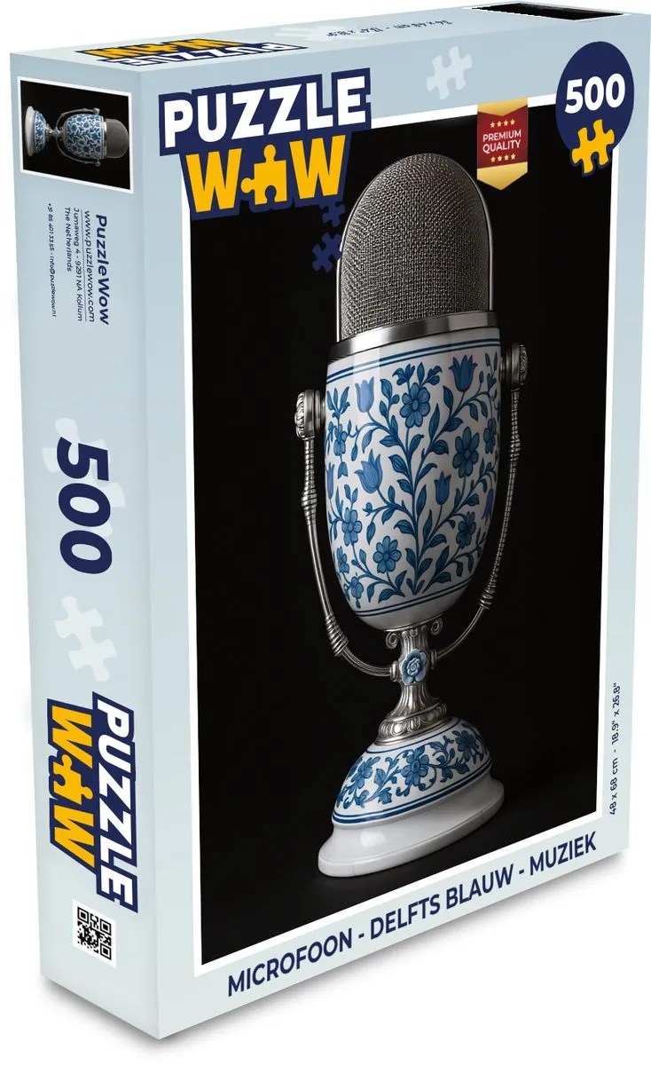 PuzzleWow Microfoon Legpuzzel 500 Stuks