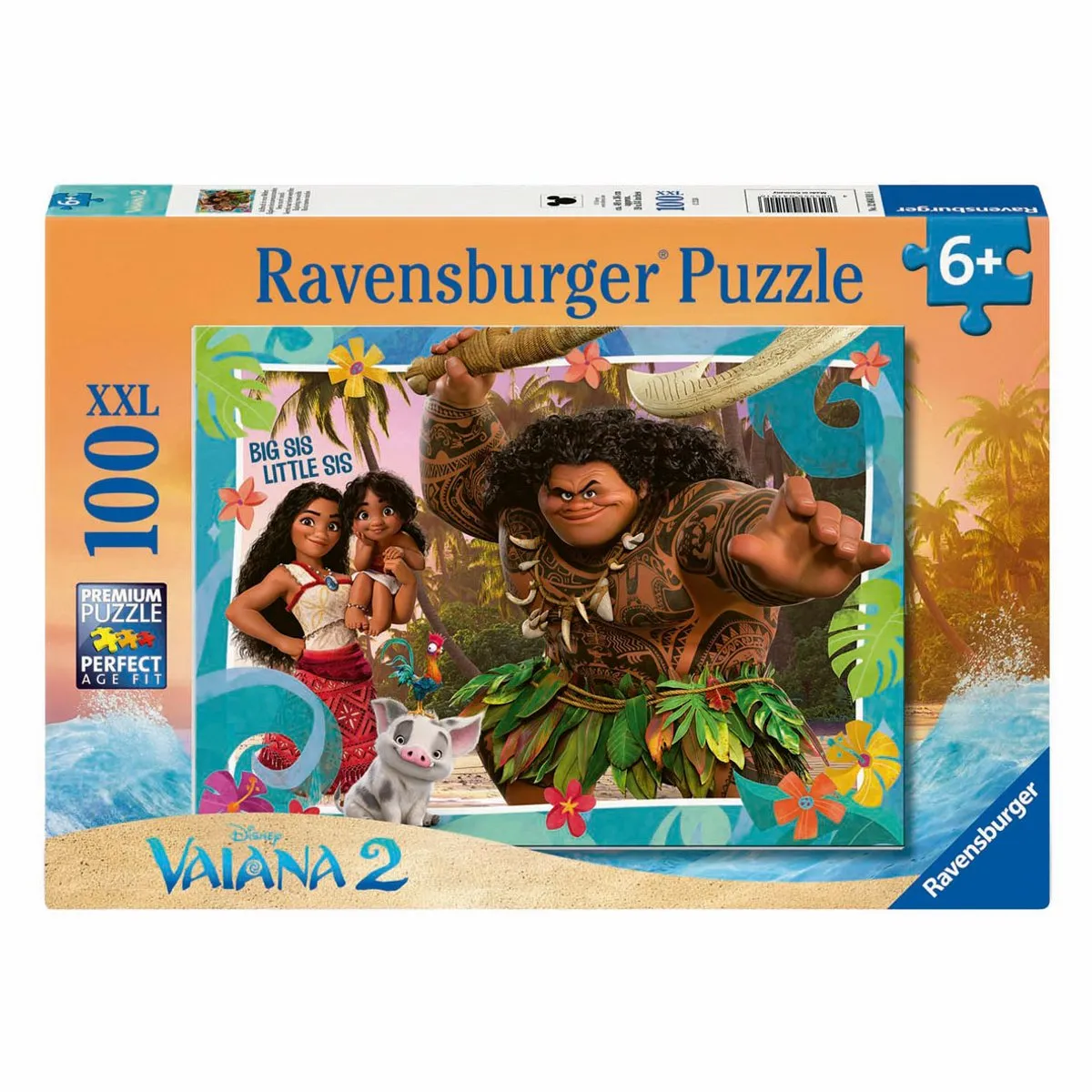 Ravensburger Vaiana 2 Vertrek naar nieuwe werelden Legpuzzel 100 XXL Stuks - Multicolor