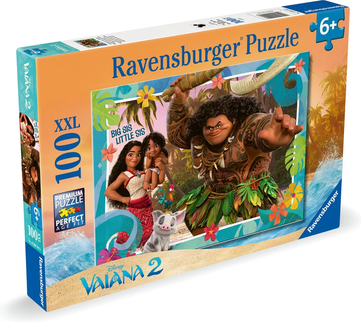 Ravensburger Vaiana 2 Vertrek naar nieuwe werelden Legpuzzel 100 XXL Stuks - Multicolor
