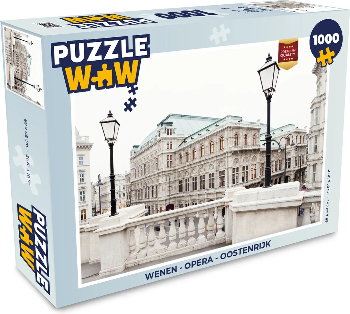PuzzleWow Wenen Opera Oostenrijk Legpuzzel 1000 Stuks