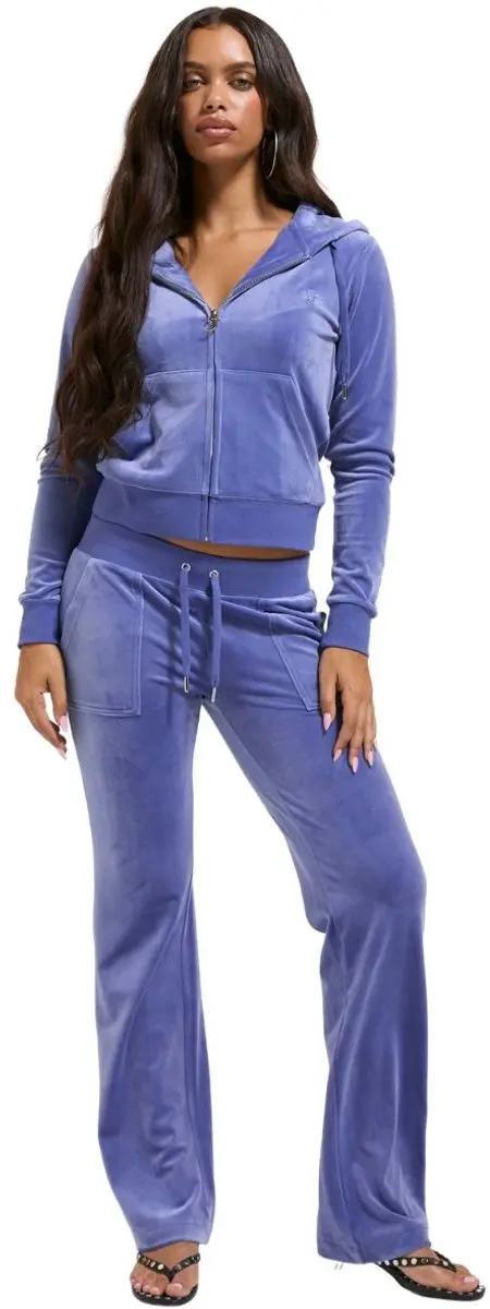 Juicy Couture Del Ray Straight Leg Track Pant With Pocket LICHTGRIJS