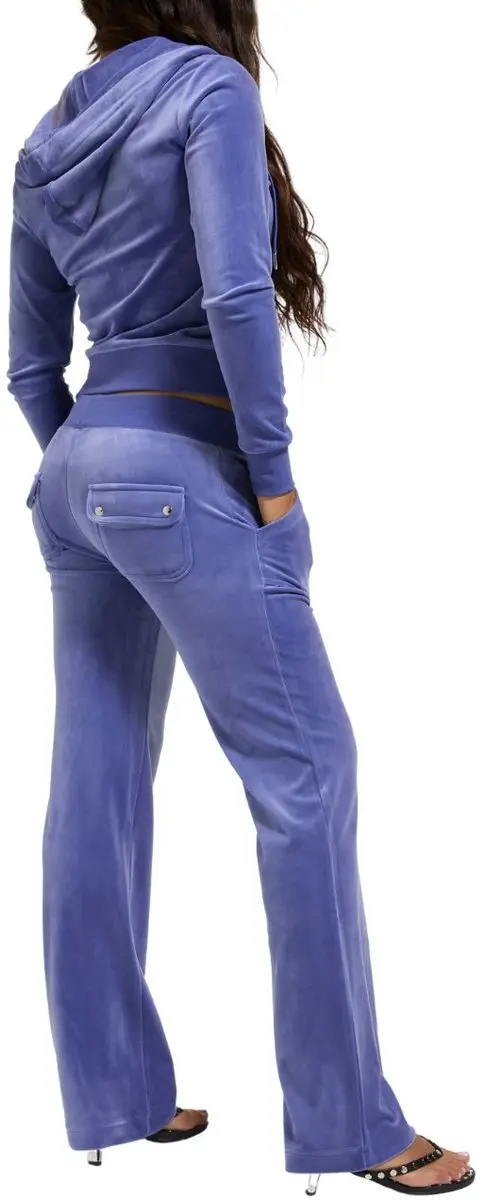 Juicy Couture Del Ray Straight Leg Track Pant With Pocket LICHTGRIJS