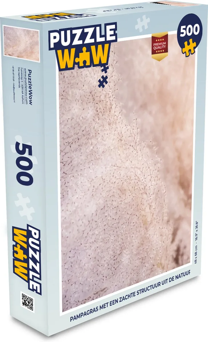 PuzzleWow Pampasgras Legpuzzel 500 Stuks